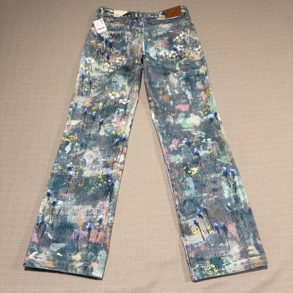 Free People We The Free Tennessee Low-Rise Boyfriend Illusions Jeans Womens 26 - Picture 2 of 8